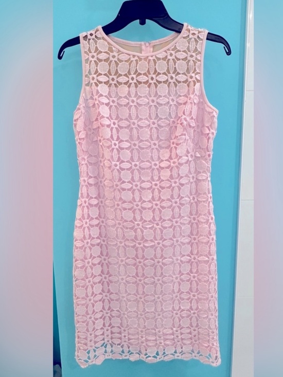 Ralph Lauren Dresses & Skirts - Ralph Lauren Sleeveless Pink Floral Lace Sheath Dress